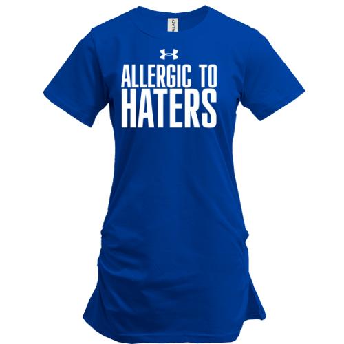 Подовжена футболка Allergic to haters