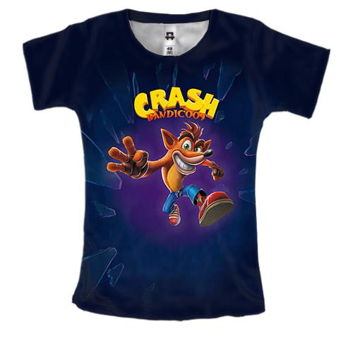 Женская 3D футболка Crash Bandicoot (2)