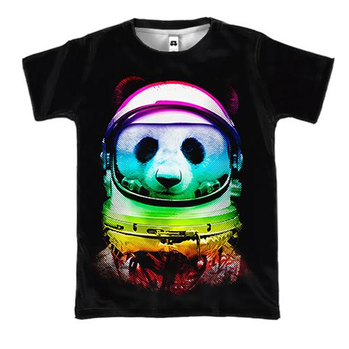 3D футболка Панда-космонавт
