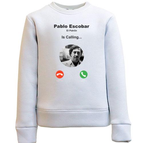Детский свитшот Pablo Escobar is calling