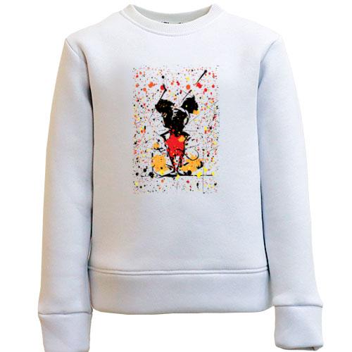 Детский свитшот Mickey mouse paint art