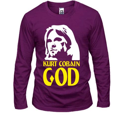 Лонгслив Kurt Cobain is god