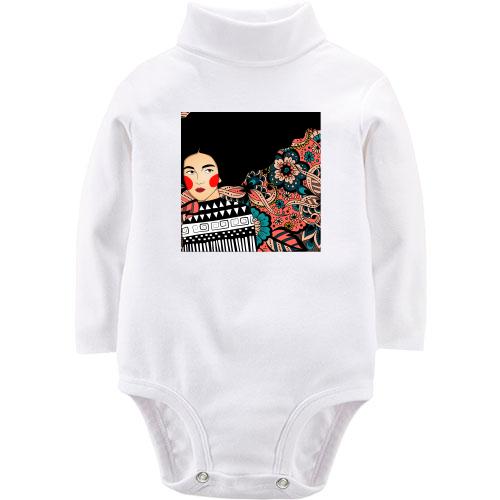Детское боди LSL Brunette with pattern
