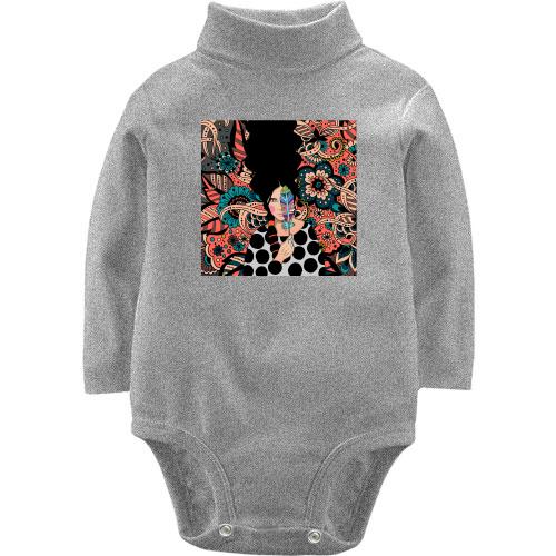 Детское боди LSL Brunette with feather