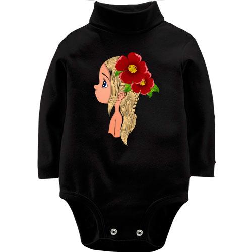 Детское боди LSL Baby with flowers 2