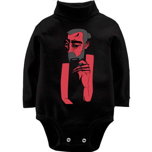 Детское боди LSL Red man portrait art