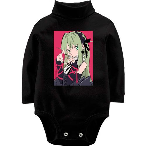 Детское боди LSL Blonde girl on pink