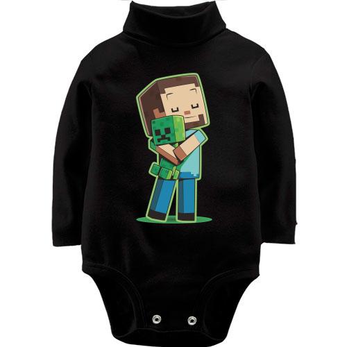 Дитяче боді LSL Minecraft Boy with green doll