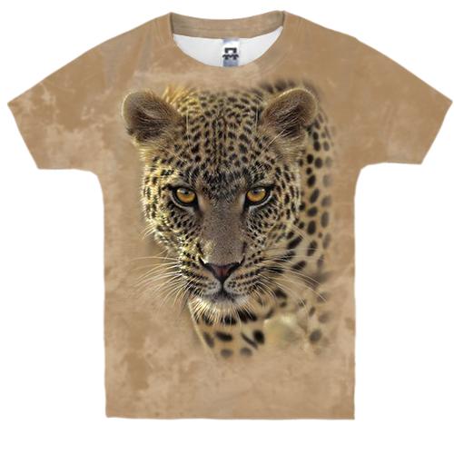 Дитяча 3D футболка з леопардом (3)