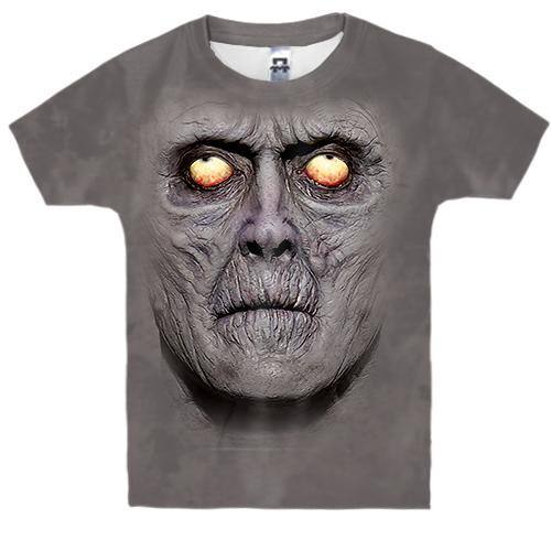 Детская 3D футболка с головой зомби