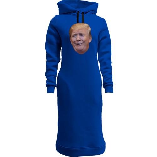 Женская толстовка-платье с Дональдом Трампом