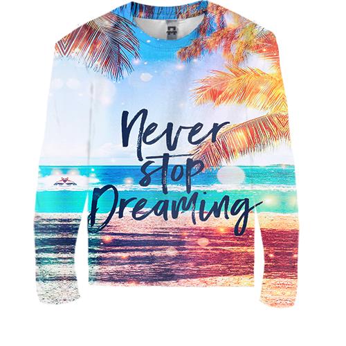 Детский 3D лонгслив Never stop dreaming