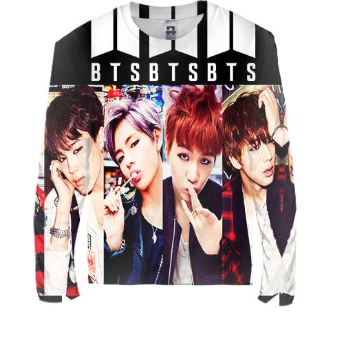 Дитячий 3D лонгслів з групою БТС (BTS) K-POP