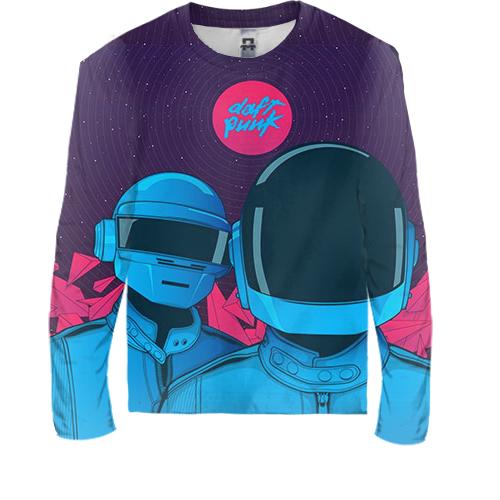 Дитячий 3D лонгслів з Daft Punk (арт)