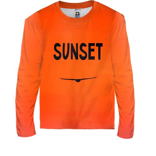 Дитячий 3D лонгслів Sunset