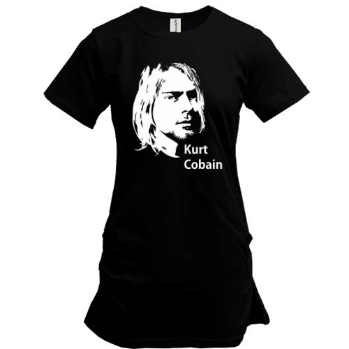 Подовжена футболка Kurt Cobain