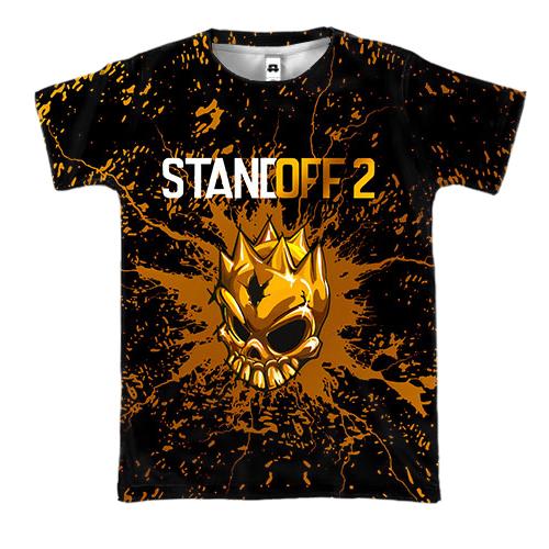 3D футболка STANDOFF 2 Gold Skull