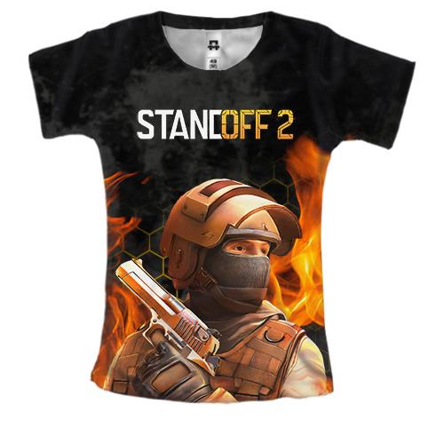 Женская 3D футболка STANDOFF 2 (СТАНДОФФ 2)