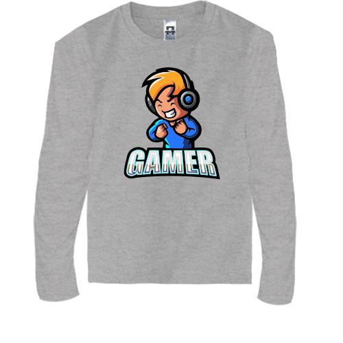 Детская футболка с длинным рукавом Gamer.