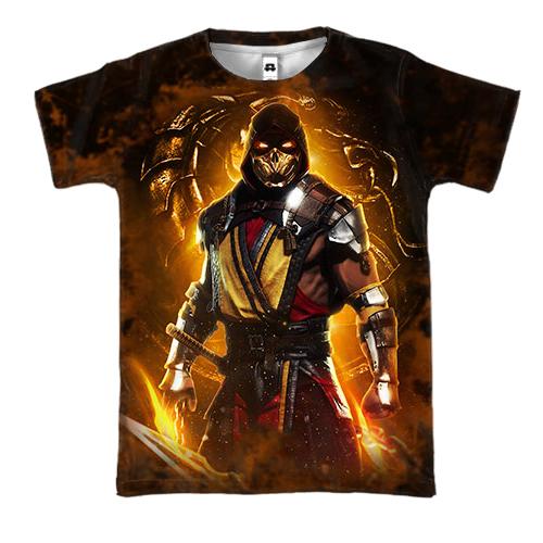 3D футболка Mortal Kombat - Scorpion
