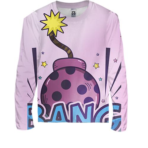 Дитячий 3D лонгслів Pop art Bang