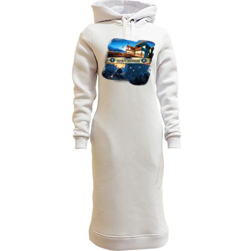 Женская толстовка-платье Vector of underground