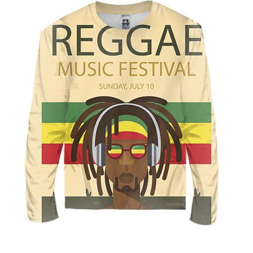 Дитячий 3D лонгслів Reggae music fest