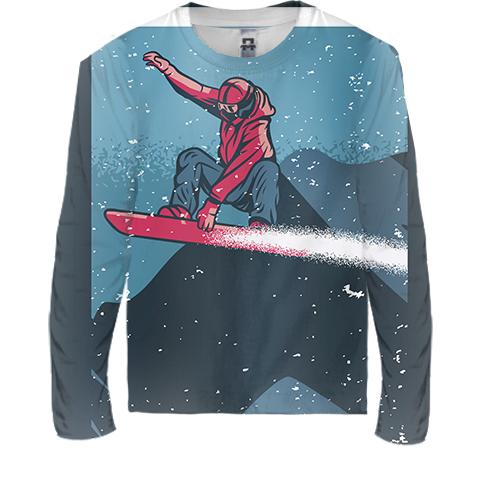 Детский 3D лонгслив Snowboardist (2)
