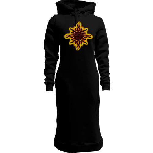 Женская толстовка-платье Godsmack fire logo