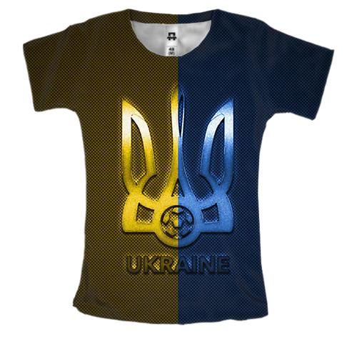 Жіноча 3D футболка Футбол  України