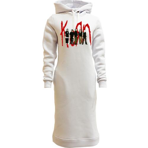 Женская толстовка-платье Korn Band