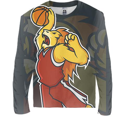 Дитячий 3D лонгслів Basketball Lion