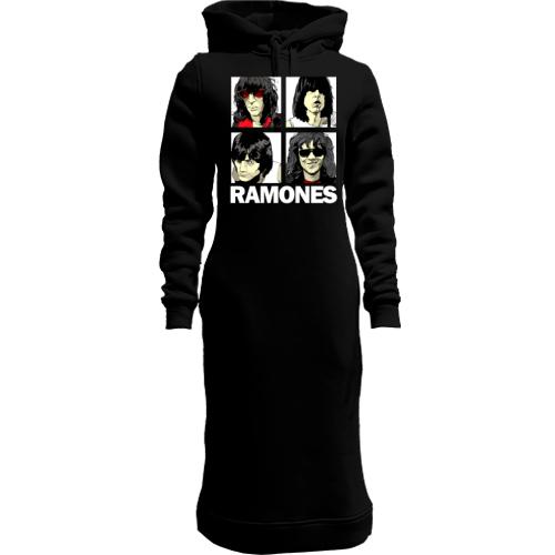 Женская толстовка-платье Ramones (комикс)