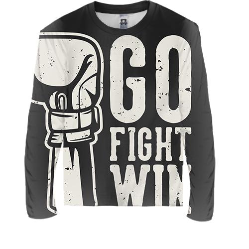 Детский 3D лонгслив Go fight win