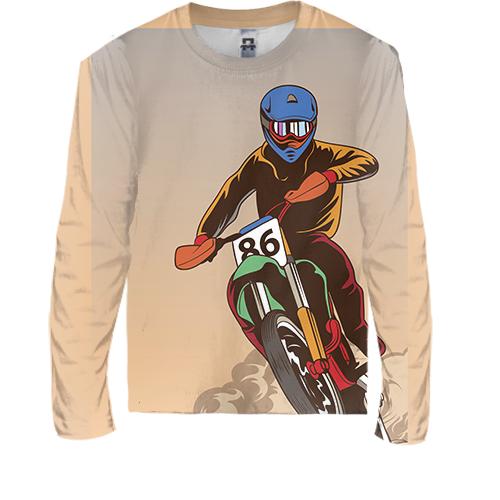 Дитячий 3D лонгслів Sport Motocross art