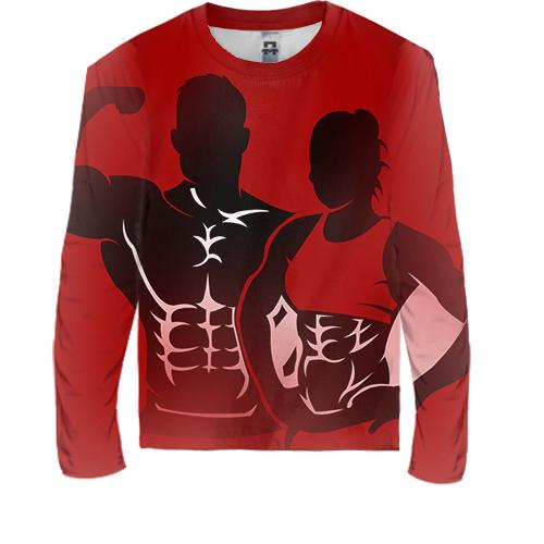 Дитячий 3D лонгслів Bodybuilders