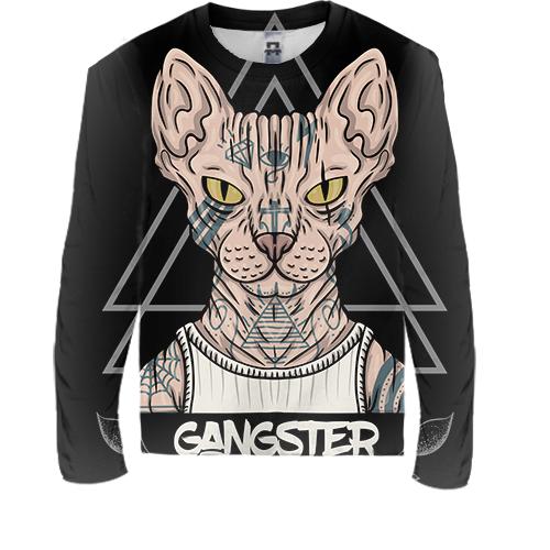 Дитячий 3D лонгслів Gangster Cat