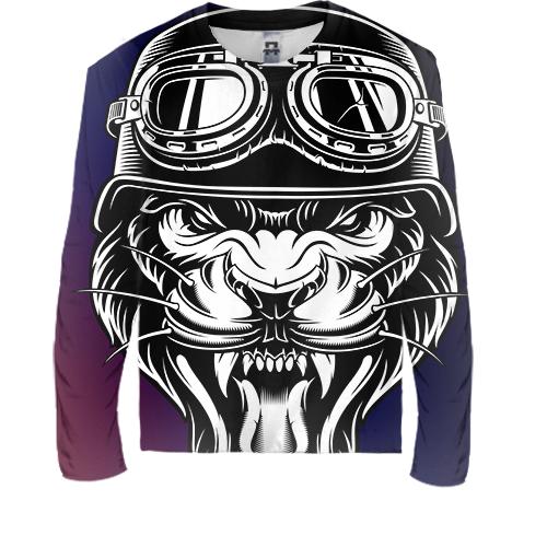 Дитячий 3D лонгслів Lion Head Pop Art