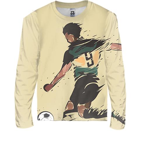 Дитячий 3D лонгслів Football player Art