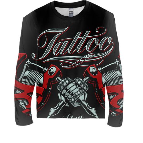 Детский 3D лонгслив Tattoo machines