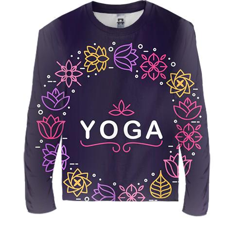 Дитячий 3D лонгслів YOGA