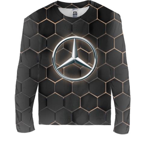 Детский 3D лонгслив Mercedes-Benz Logo