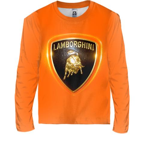 Детский 3D лонгслив Lamborghini (Orange)