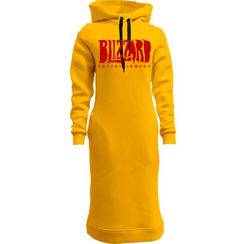 Женская толстовка-платье с логотипом Blizzard