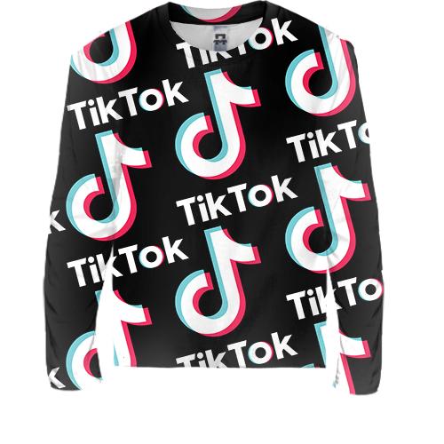 Дитячий 3D лонгслів Tik Tok pattern