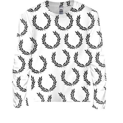 Детский 3D лонгслив Fred Perry pattern