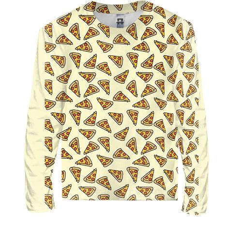 Детский 3D лонгслив Pizza pattern