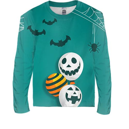 Дитячий 3D лонгслів Halloween balls