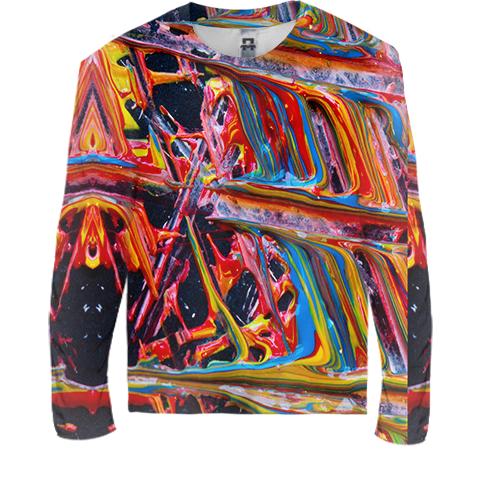 Детский 3D лонгслив Multicolor abstraction 3