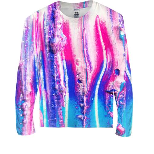 Детский 3D лонгслив Multicolor abstraction 4